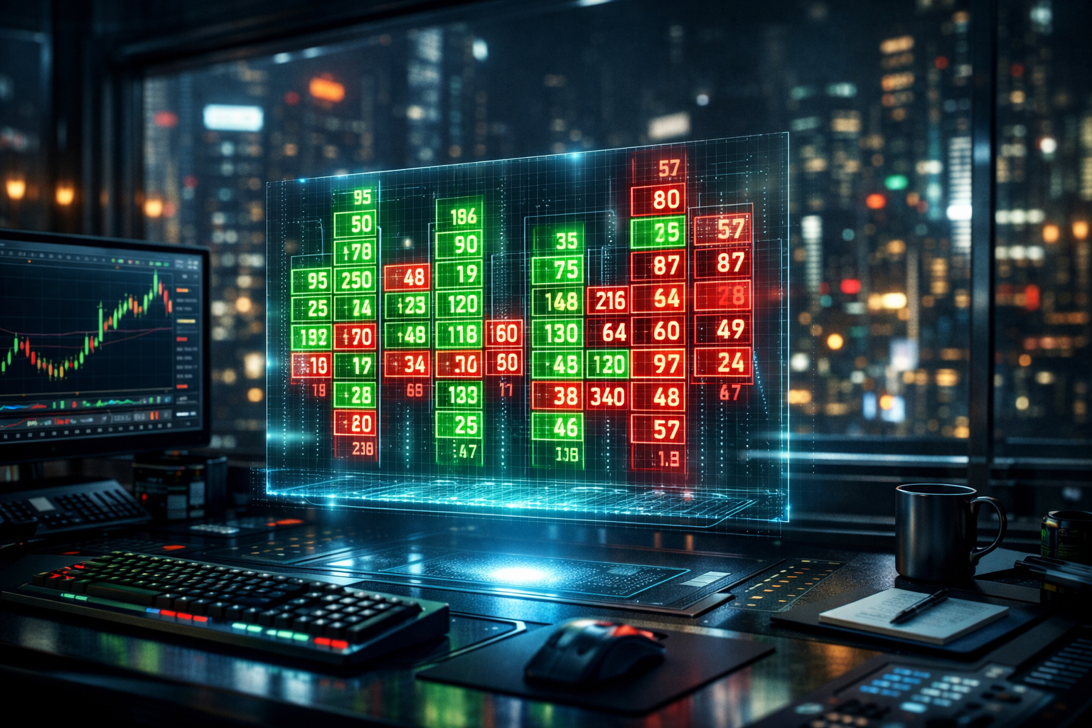 Order flow intraday trading example